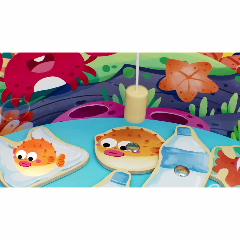 Hape Save the Seas 2-In-1 Magnetic Fishing Game