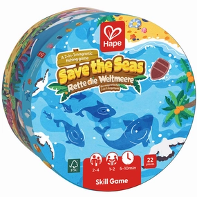 Hape Save the Seas 2-In-1 Magnetic Fishing Game