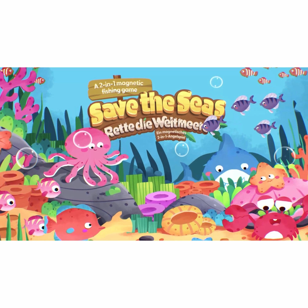 Hape Save the Seas 2-In-1 Magnetic Fishing Game