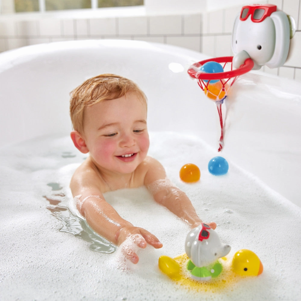 Hape Spin Splash 'n' Swim Elephant  Color-Changing Bath Toy