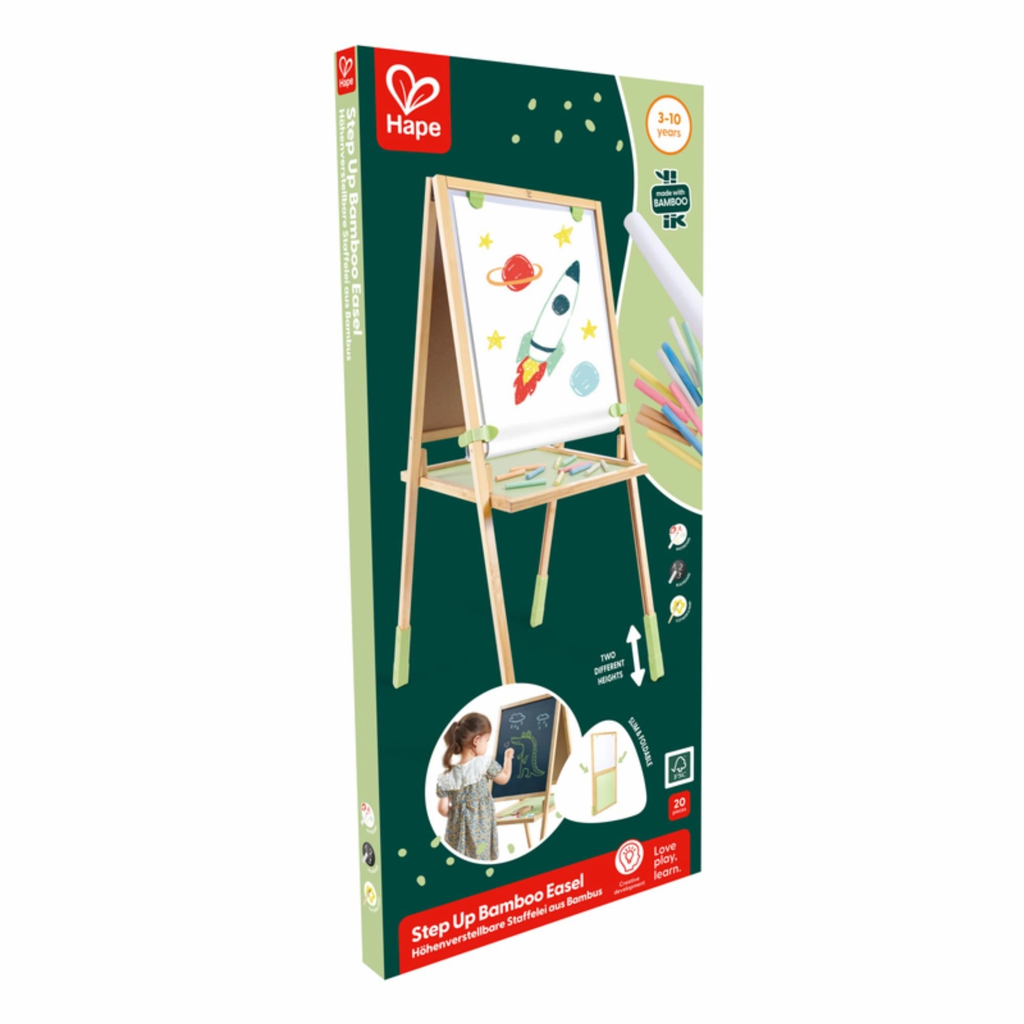 Hape Step-Up Bamboo Easel