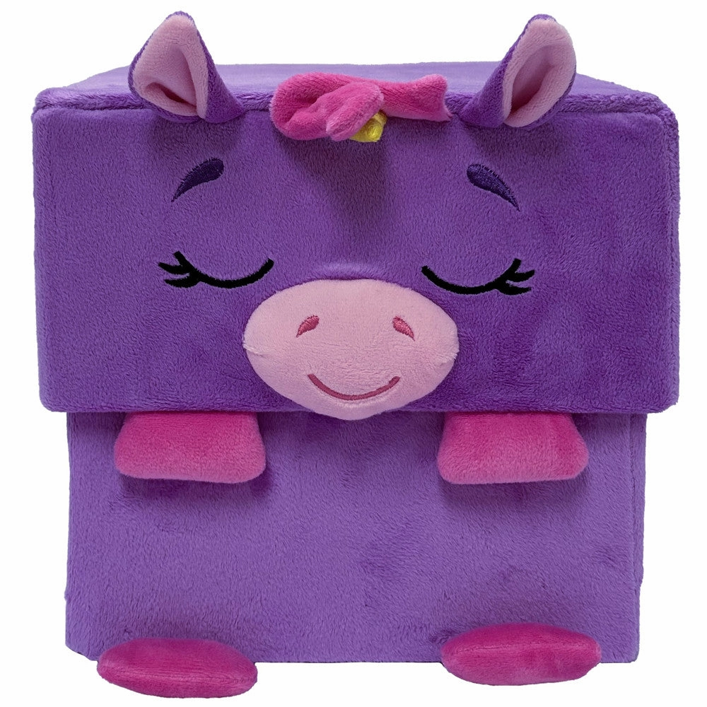 Happy Nappers Adorable Storables 15" Unicorn Plush - Purple & Pink