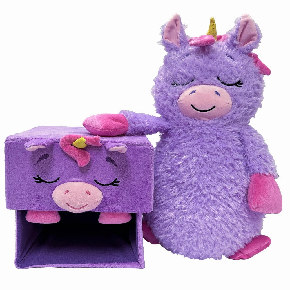 Happy Nappers Adorable Storables 15" Unicorn Plush - Purple & Pink