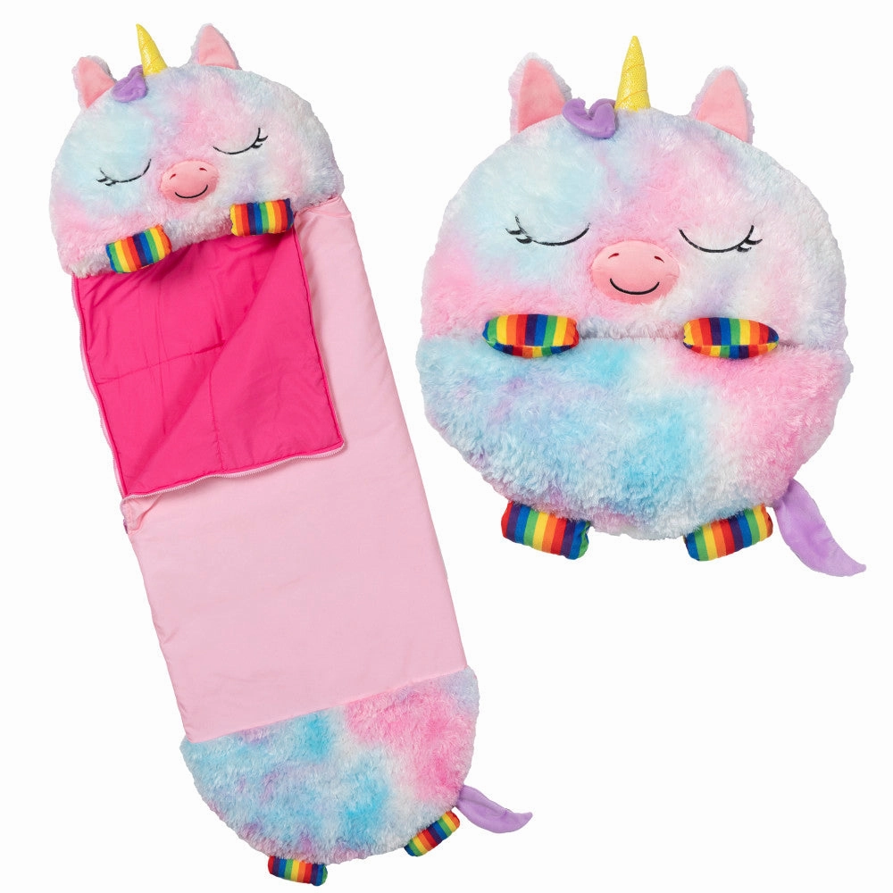 Happy Nappers Large 66 inch Rainbow Unicorn Sleepy Sack & Pillow for Kids 7 