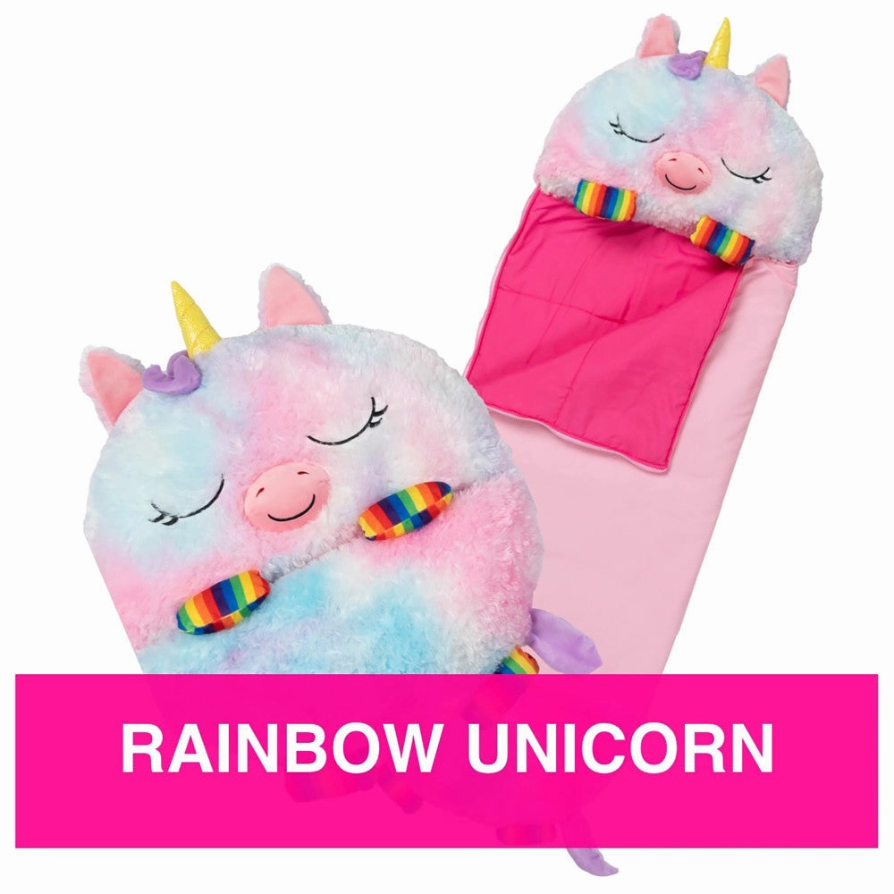 Happy Nappers Large 66 inch Rainbow Unicorn Sleepy Sack & Pillow for Kids 7 