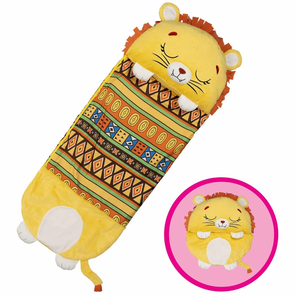 Happy Nappers Lion Lex 54 inch Plush Pillow & Sleepy Sack - Kids 3 