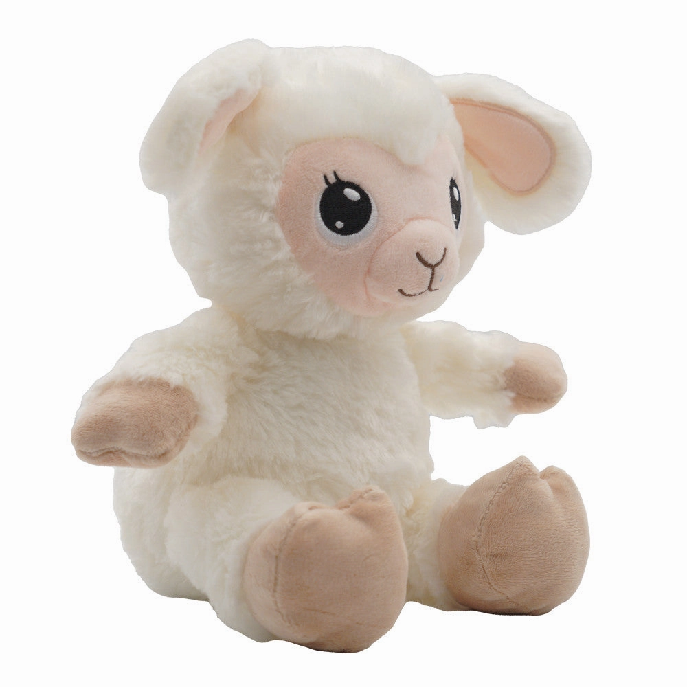 Happy Nappers Lullabrites 11.75 inch Musical Light Up Lamb - Cream & Tan