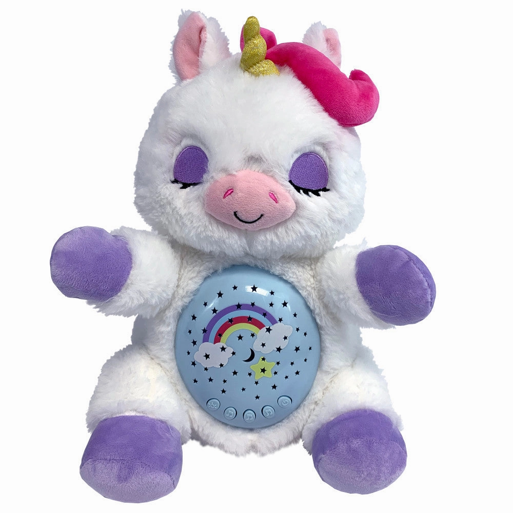 Happy Nappers Lullabrites Sweet Dreams 12 inch Interactive Unicorn - White/Purple
