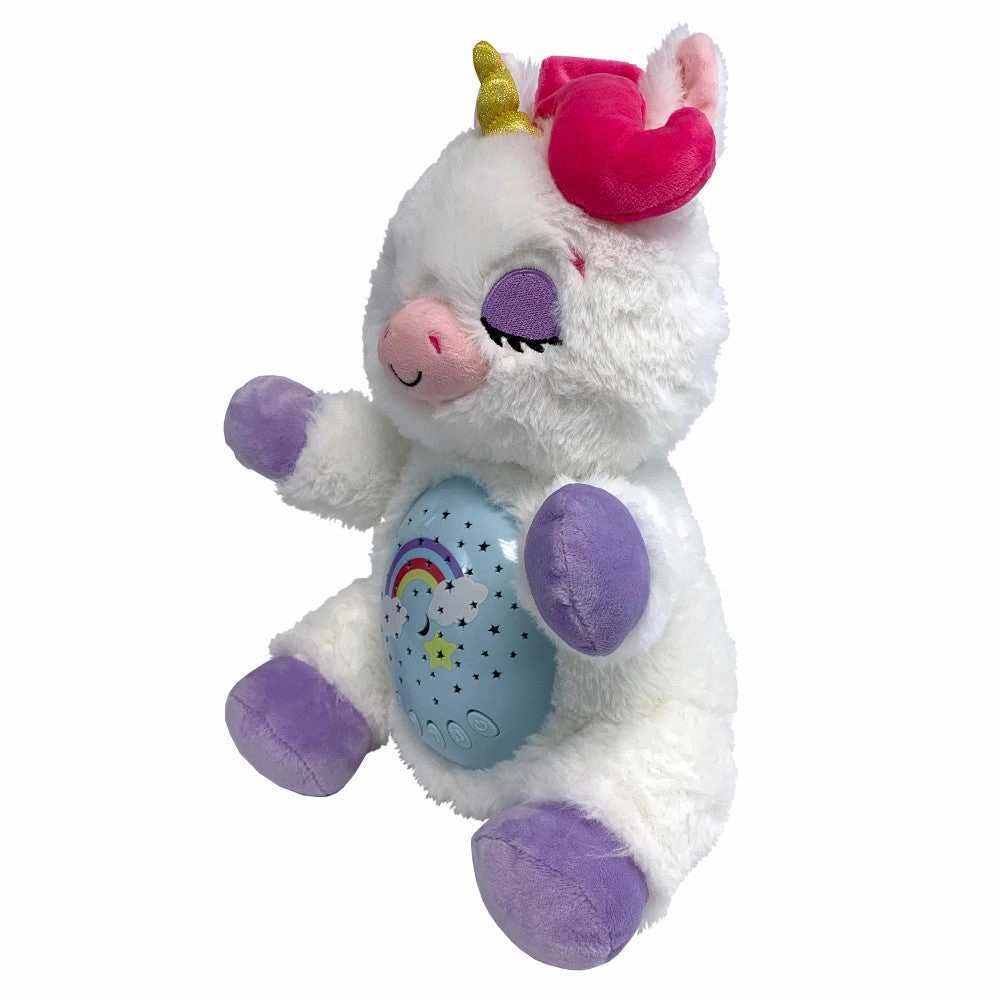 Happy Nappers Lullabrites Sweet Dreams 12 inch Interactive Unicorn - White/Purple