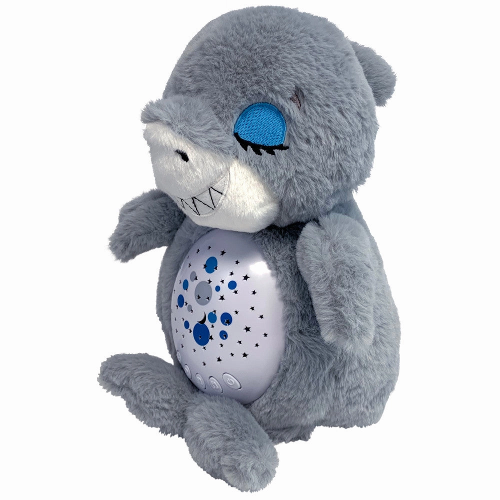 Happy Nappers Lullabrites Sweet Dreams Interactive Shark Plush - Grey & Blue