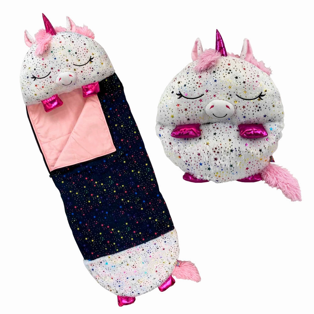Happy Nappers Shimmer Unicorn Large 66 inch Pillow & Sleepy Sack - Kids 7 