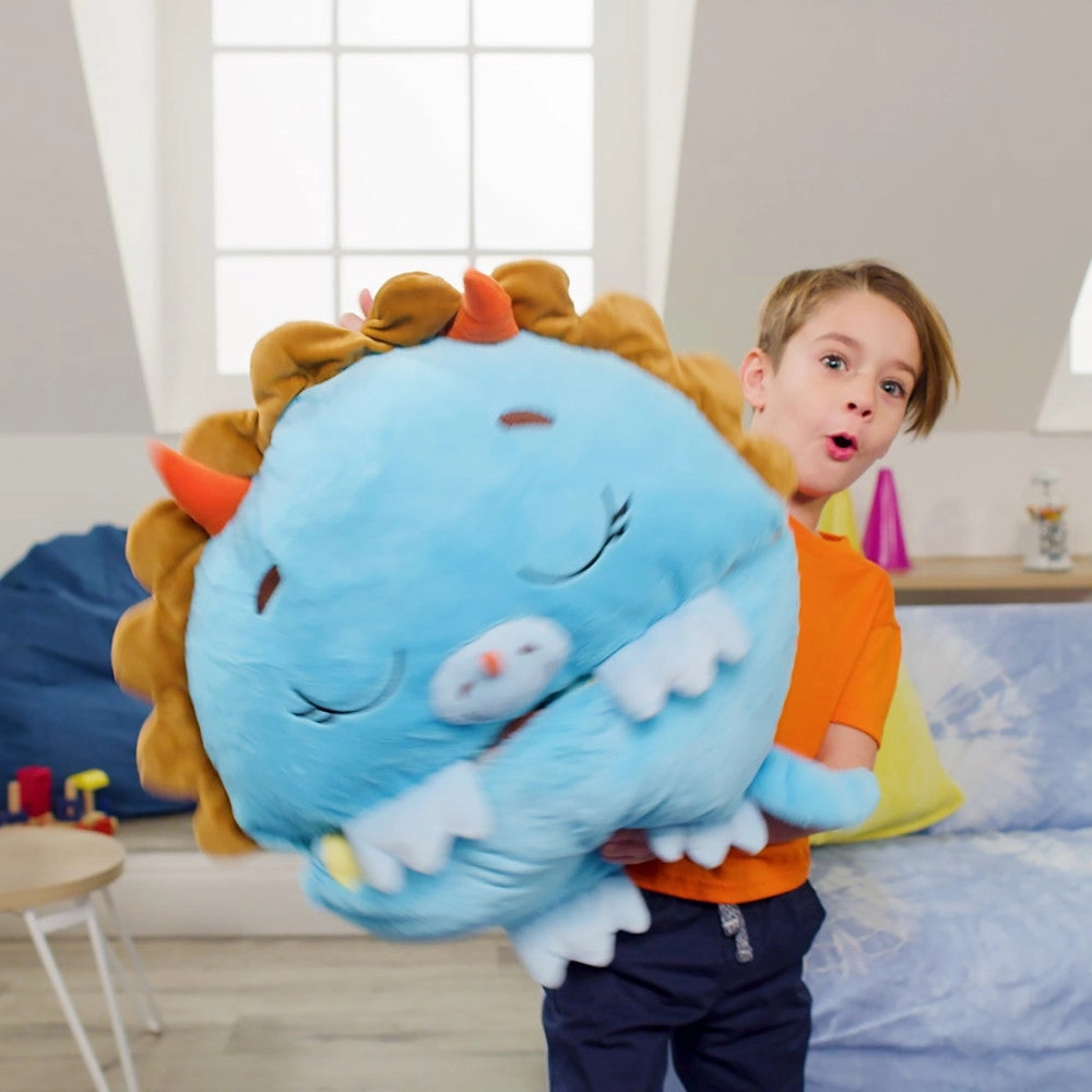 Happy Nappers Triceratops Timmy 54 Inch Plush Pillow & Sleepy Sack - Medium