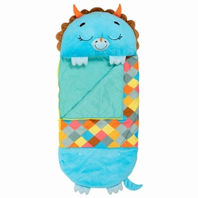 Happy Nappers Triceratops Timmy 54 Inch Plush Pillow & Sleepy Sack - Medium