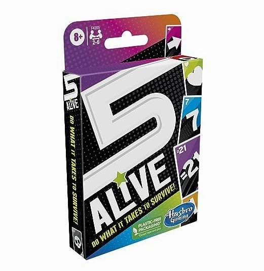Hasbro Gaming 5 Alive Card Game, Fast-Paced Kids Game, Easy to Learn, Fun Family Game