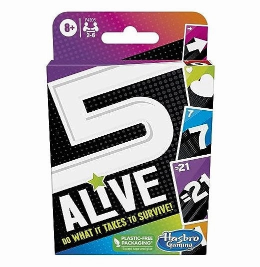 Hasbro Gaming 5 Alive Card Game, Fast-Paced Kids Game, Easy to Learn, Fun Family Game
