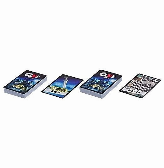Hasbro Gaming Clue Card Game for Kids 3-4 Players Strategy Game, Multicolor