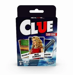 Hasbro Gaming Clue Card Game for Kids 3-4 Players Strategy Game, Multicolor