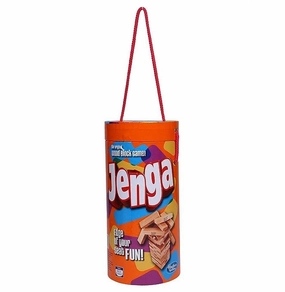 Hasbro Gaming Jenga Tube Pack Hardwood Blocks Stacking Tower Game