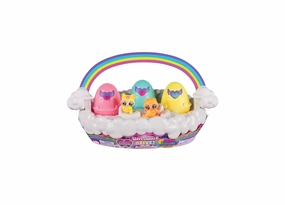 Hatchimals Alive Neon Rainbow Spring Basket Interactive Playset