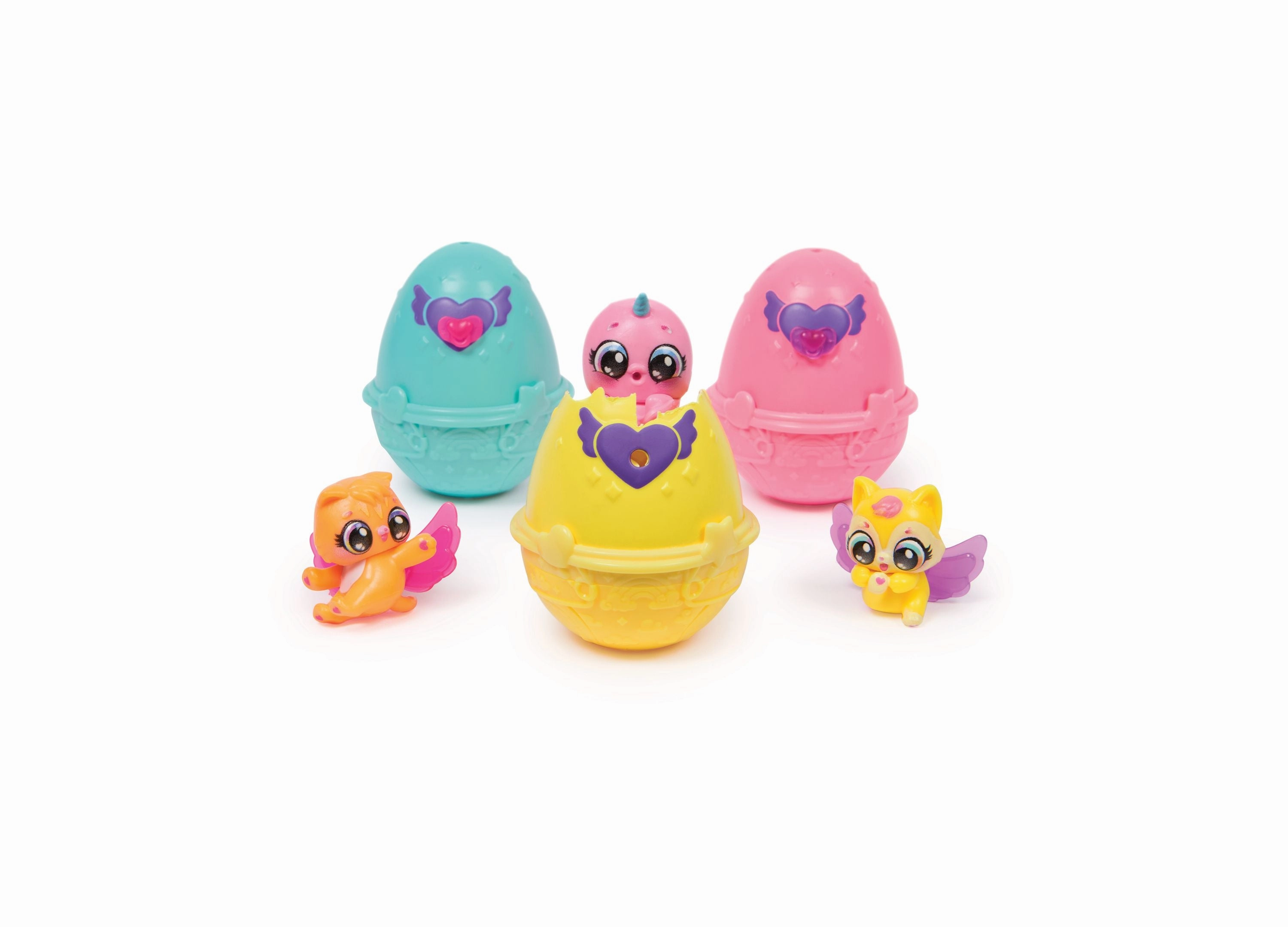 Hatchimals Alive Neon Rainbow Spring Basket Interactive Playset