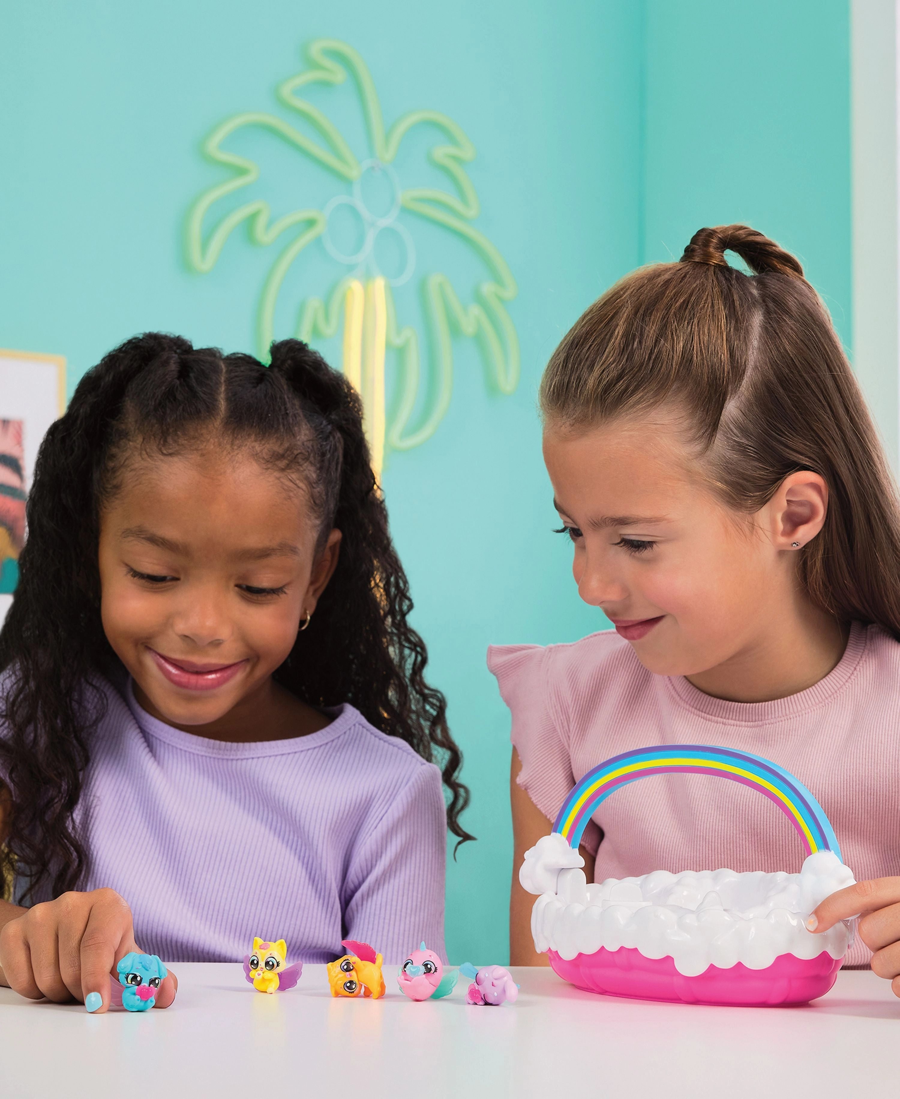 Hatchimals Alive Neon Rainbow Spring Basket Interactive Playset