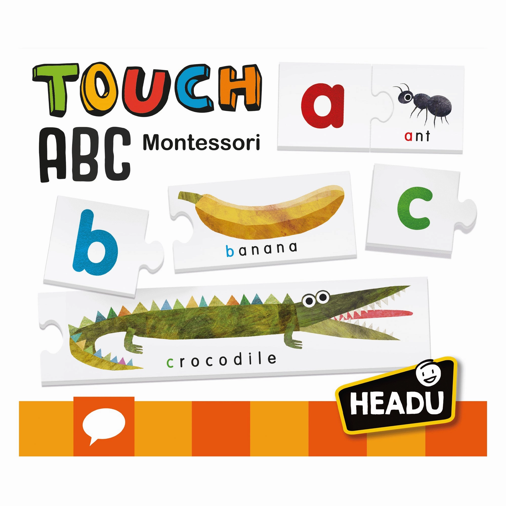 Headu Montessori Touch ABC - Interactive Tactile Alphabet Learning Toy