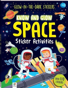 Hinkler Know And Glow Space Sticker Activities Book