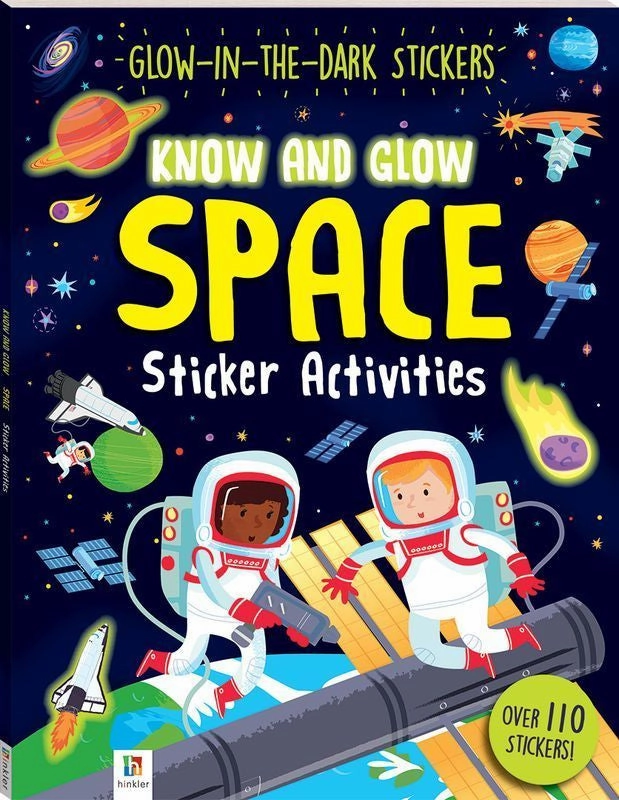 Hinkler Know And Glow Space Sticker Activities Book