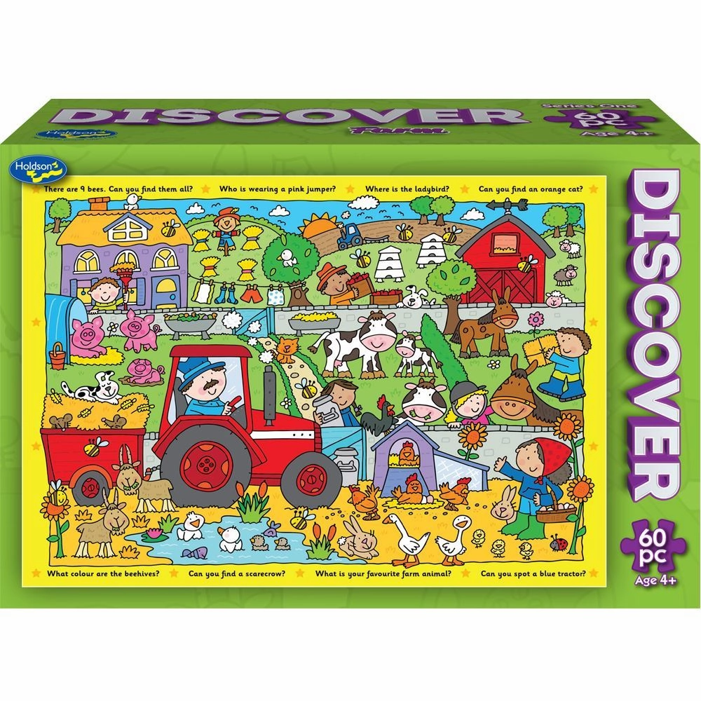 Holdsons Discover Series 1 60 Piece Boxed Puzzle Farm