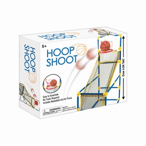 Hoop Shoot Basketball Set: Compact Indoor Arcade Game