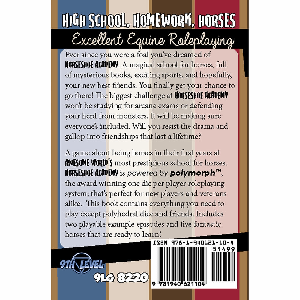 Horseshoe Academy: Polymorph RPG Book - Mystical Horse Adventure
