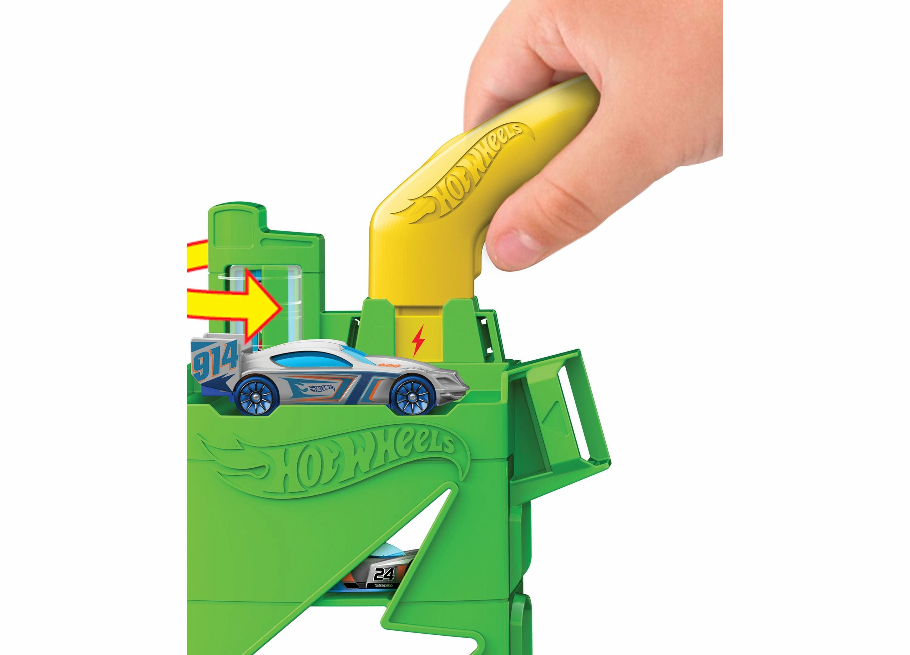 Hot Wheels City Super Recharge Fuel Station Diecast Car Playset