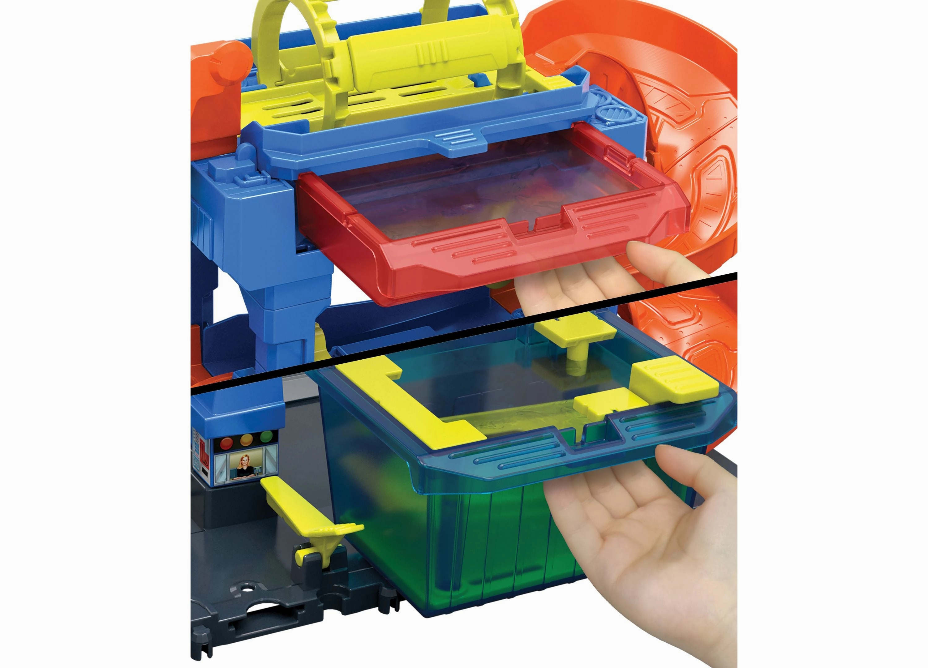 Hot Wheels City Tunnel Twist Car Wash Color Shifters Playset