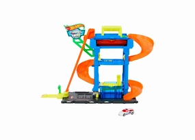 Hot Wheels City Tunnel Twist Car Wash Color Shifters Playset