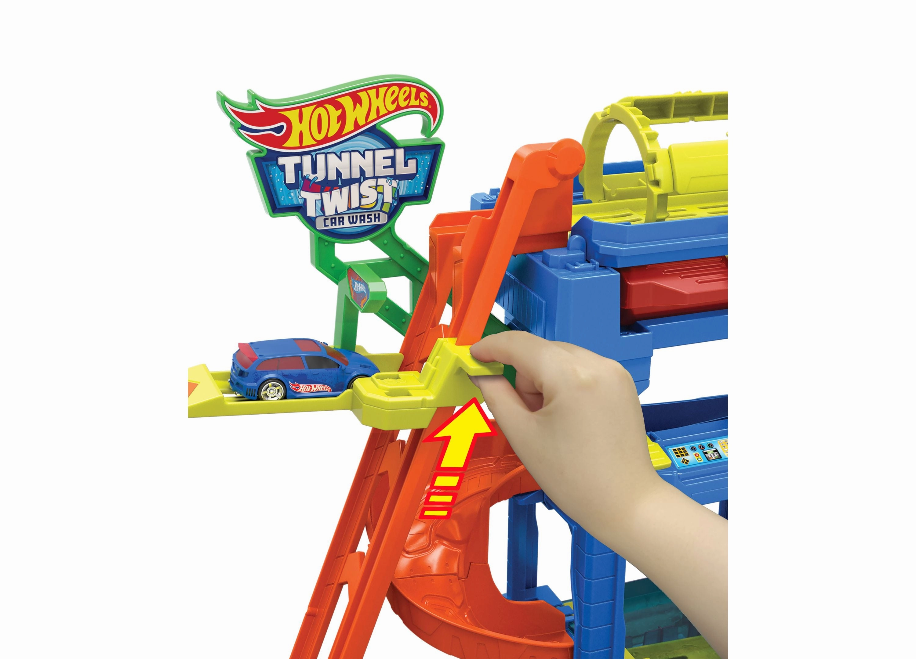 Hot Wheels City Tunnel Twist Car Wash Color Shifters Playset
