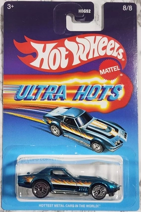 Hot Wheels Ultra Hots Retro 2025 Edition 1:64 Scale 69 Copo Corvette Die-Cast Vehicles With Full Front & Rear Decoration VUM Parts For Ages 3 