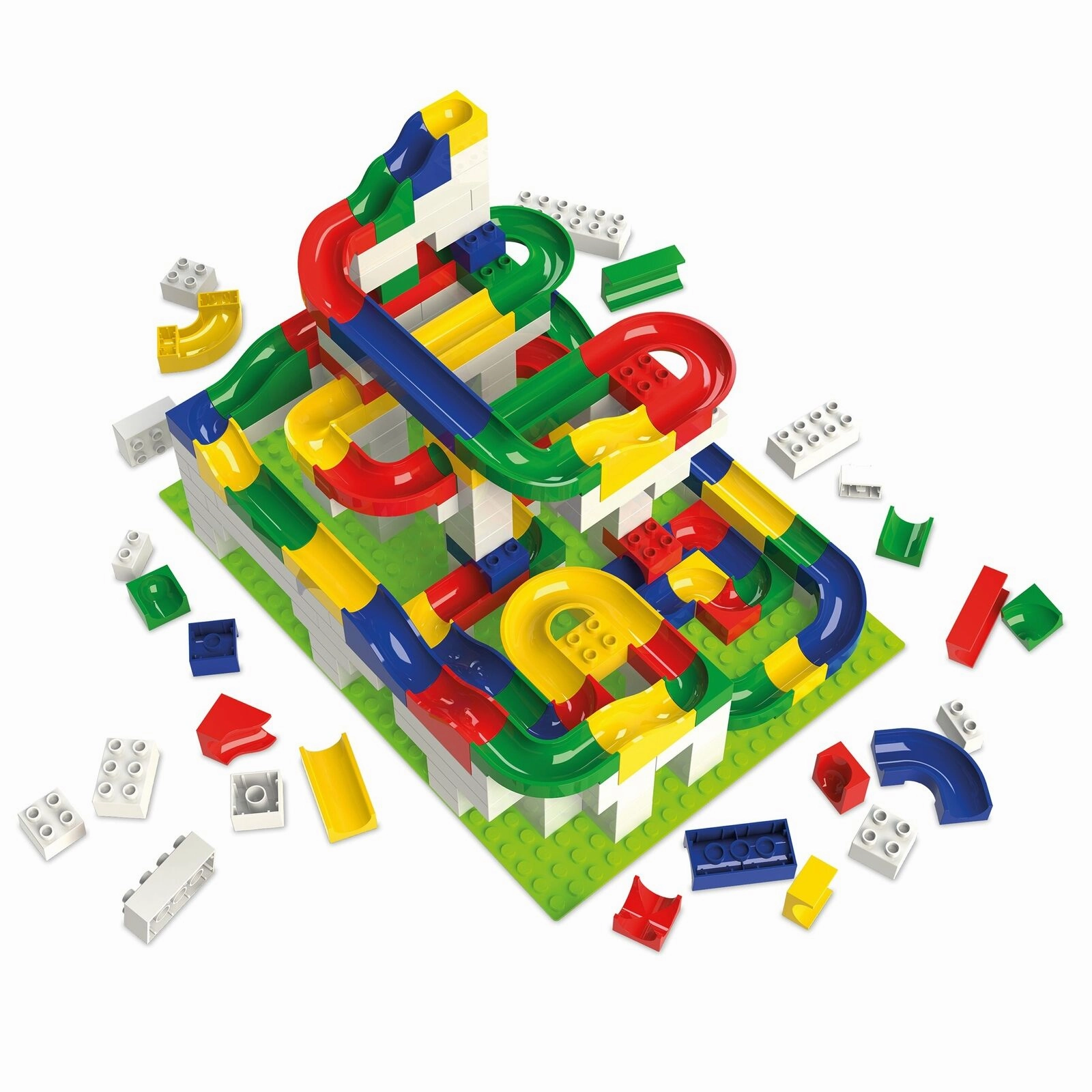 Hubelino 213-Piece Big Building Box Set - Marble Run Construction Kit