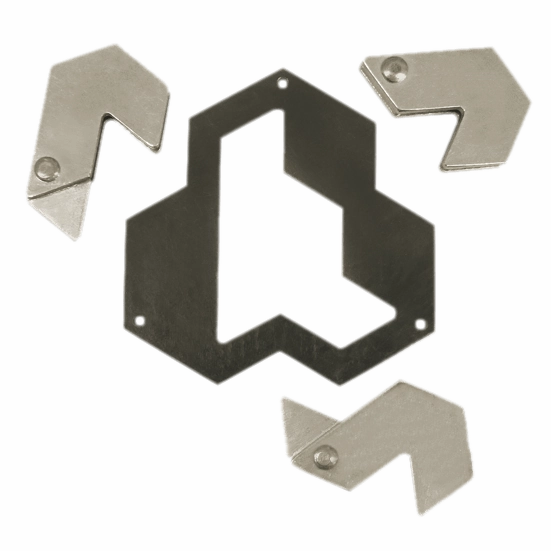 Huzzle Puzzle Cast Hexagon