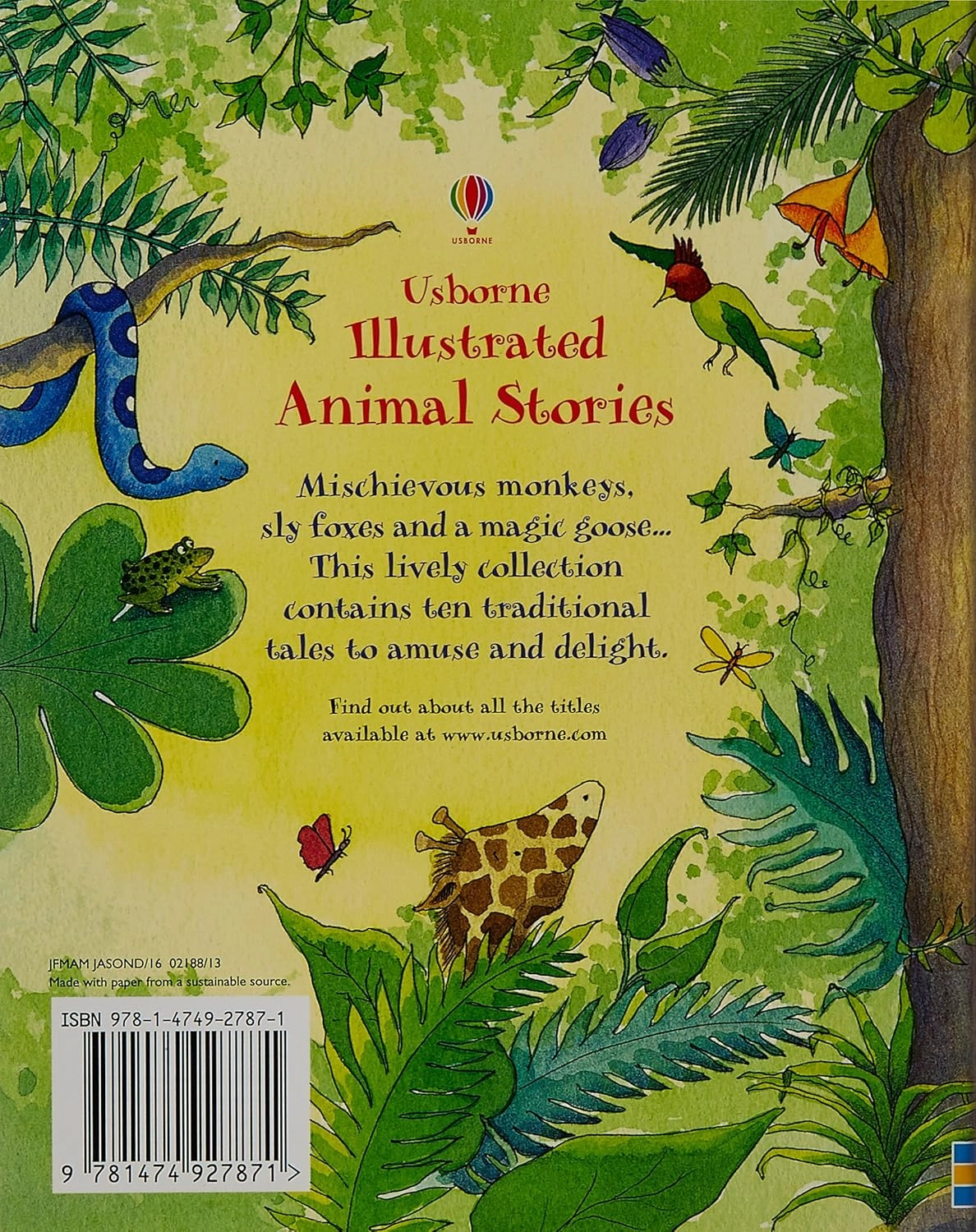 Illustrated Stories Animal Story Book for ages 7 
