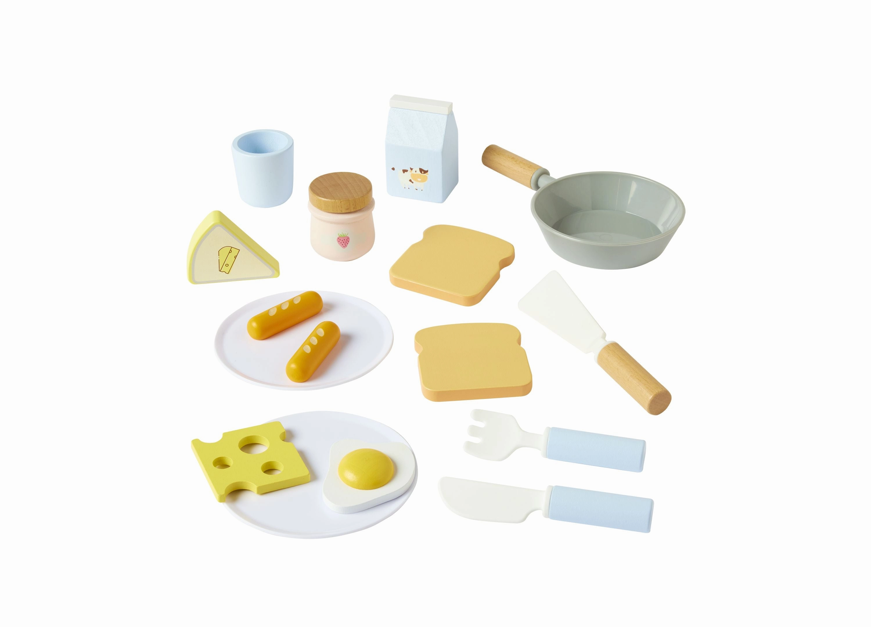 Imaginarium 18 Pc Wooden Breakfast Making Set