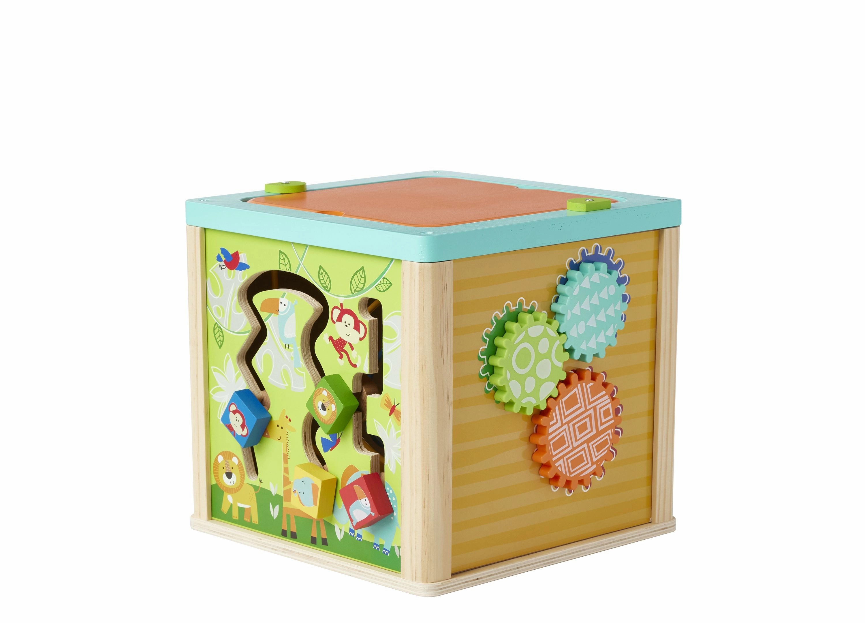 Imaginarium 5-in-1 Wooden Activity Cube - Educational Learning Toy