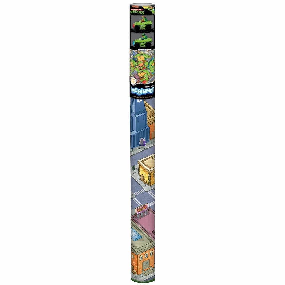 Imaginmat Jumbo TMNT Floor Playmat with 2 Toy Cars, 47x61 Inches