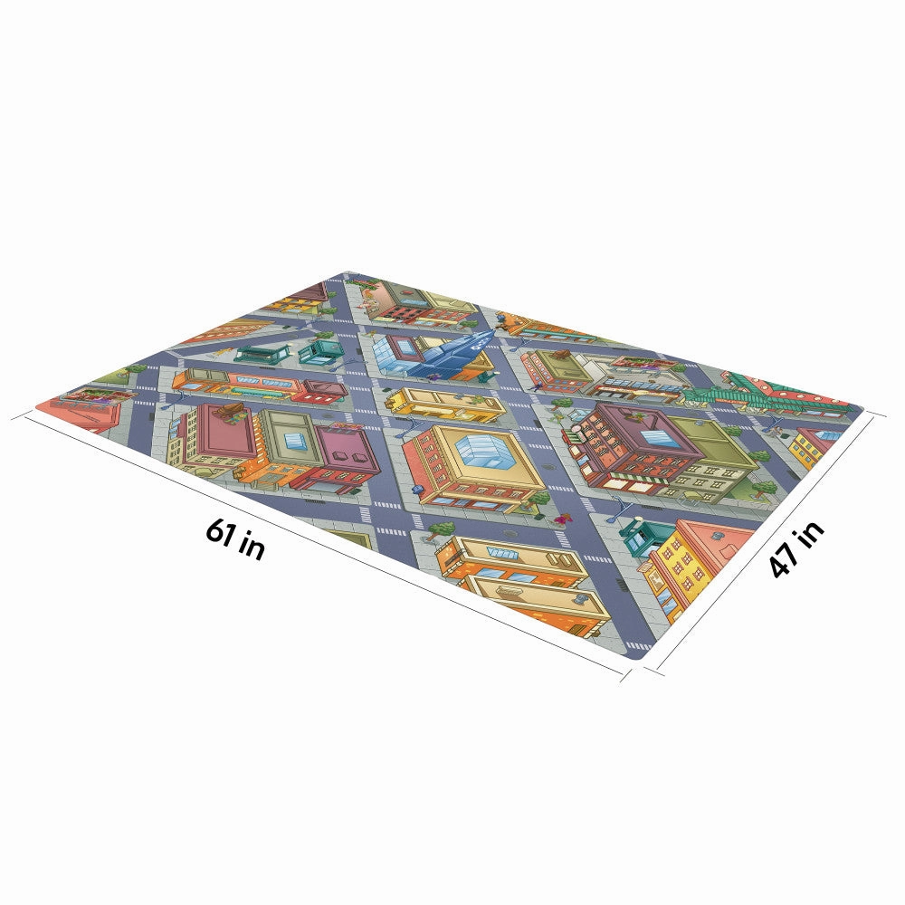 Imaginmat Jumbo TMNT Floor Playmat with 2 Toy Cars, 47x61 Inches