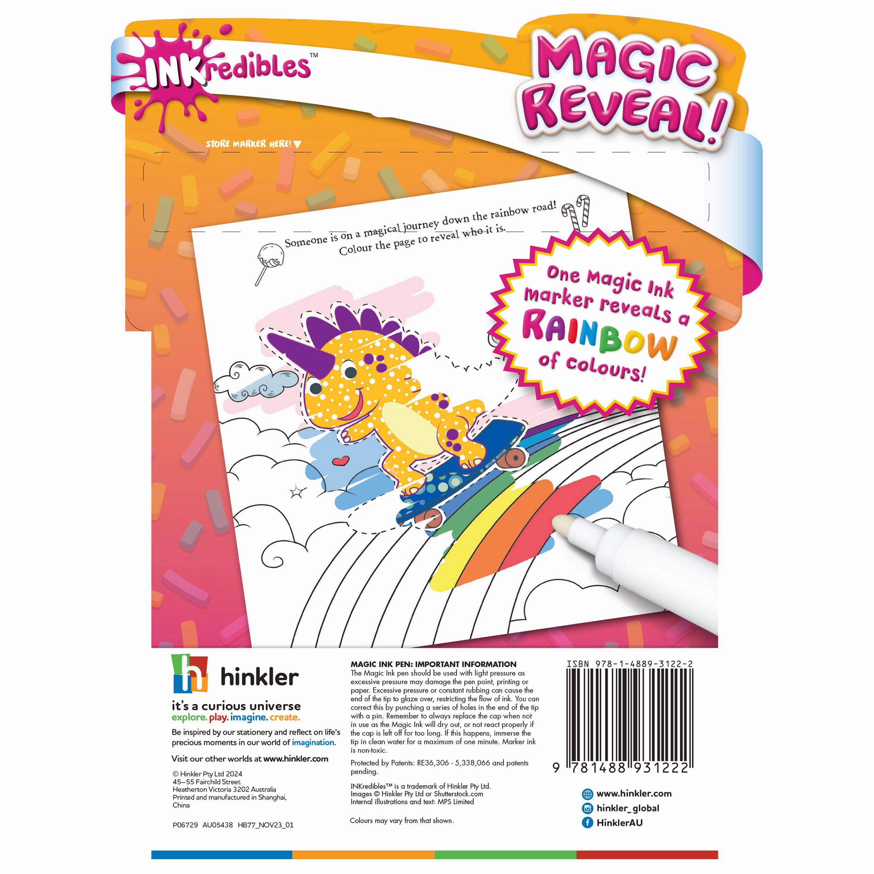 Inkredibles Rainbow Rush Magic Ink Pictures