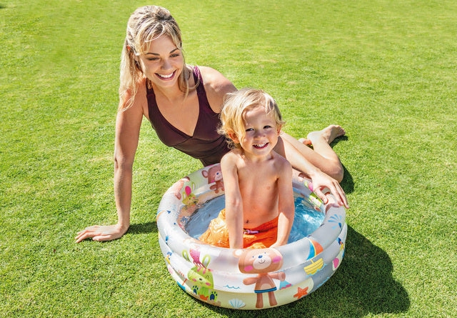 Intex 57106 Beach Buddies 3-Ring Baby Pool