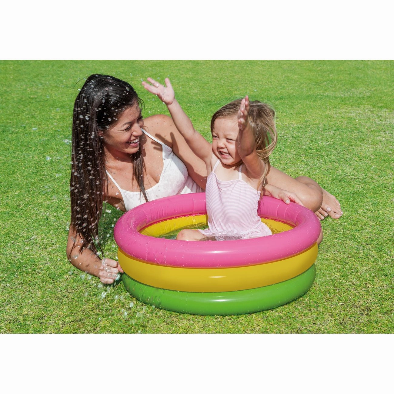 Intex 57107 Sunset Glow 3-Ring Baby Pool 61cm X 22cm