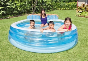 Intex 57190 Swim Centre Family Lounge Pool 229cm X 218cm X 79cm