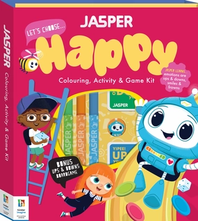 Jasper Lets Choose Happy: Colouring, Activity & Game Kit