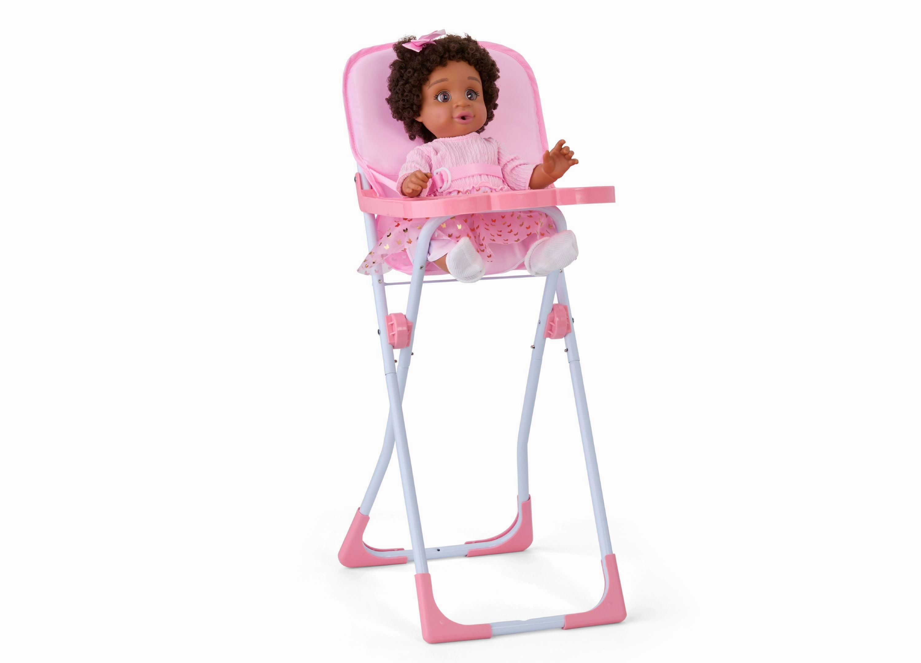 Journey Girls Highchair Playset for 14-inch Dolls - Pastel Pink