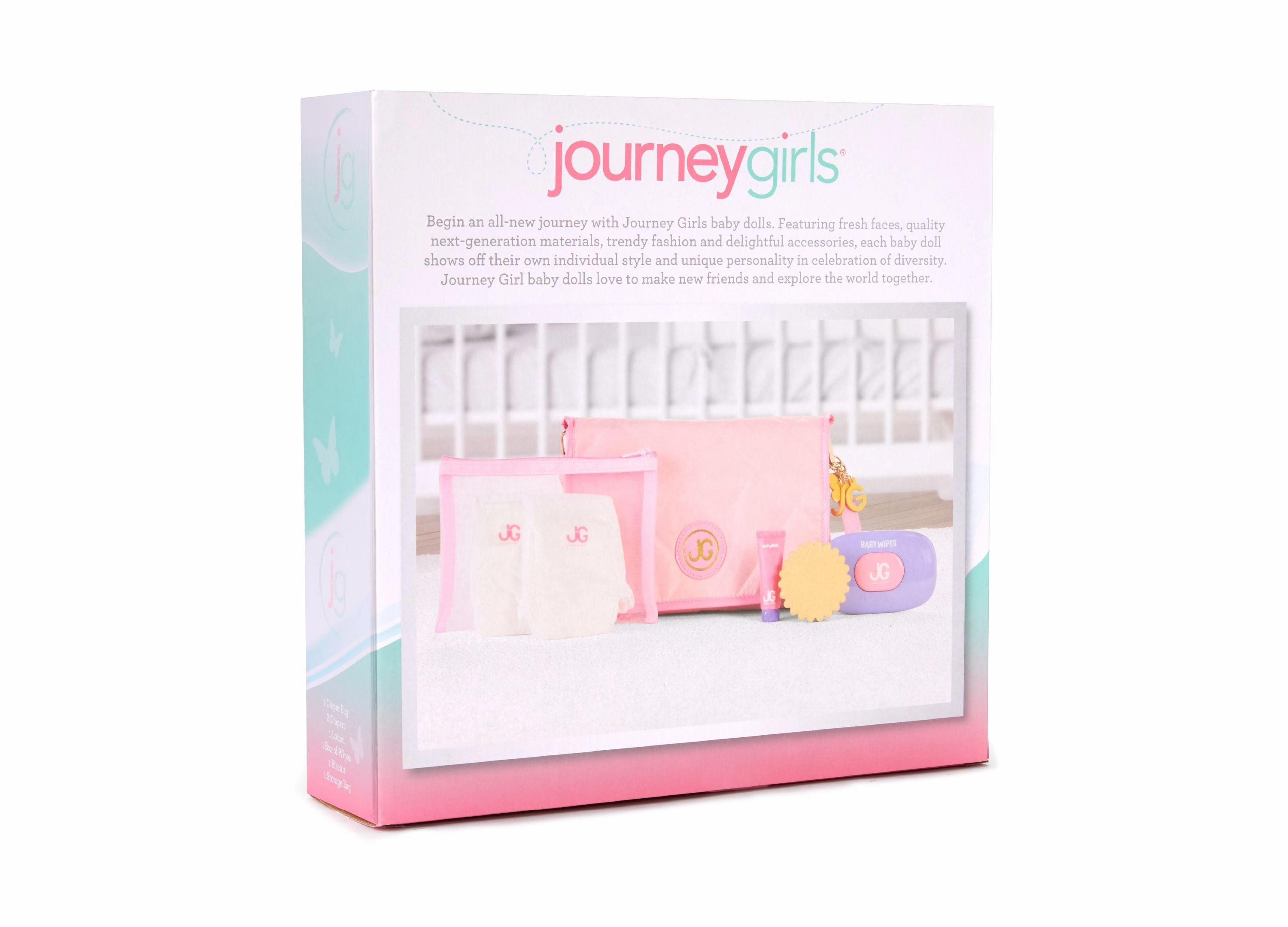 Journey Girls Quilted Designer-Inspired Doll Diaper Bag Playset